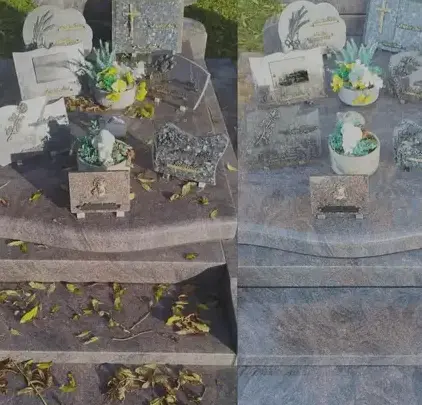 nettoyage tombe Saint-Vaast-la-Hougue-1